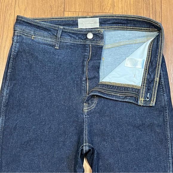 Everlane “Way High” Waisted Clean Front Skinny Jeans Dark Wash Denim Sz 32 - Picture 5 of 14